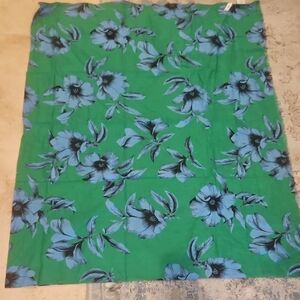 Banana Republic Green and Blue Floral Swim Sarong
